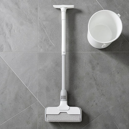 Stano Squeeze Mop - Hands-Free Self-Wringing System - Professional Grade Floor Cleaning - For Wet & Dry Use - Space Saving Foldable Design