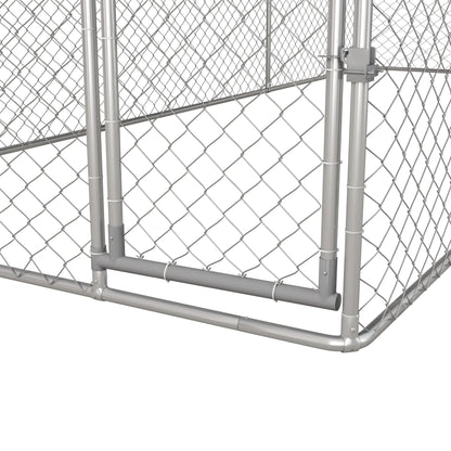 PawHut 19.7' x 7.5' x 7.5' Outdoor Dog Kennel W/ Waterproof Roof