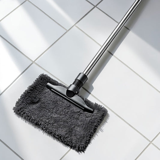 Stano Flat Mop - 360° Swivel Stainless Steel Handle - Professional Grade Microfiber Floor Cleaner - For Hardwood & Tile - Set of 3 Pads