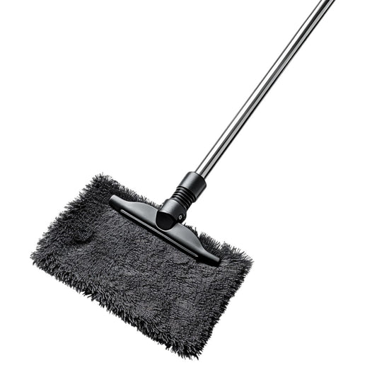 Stano Flat Mop - 360° Swivel Stainless Steel Handle - Professional Grade Microfiber Floor Cleaner - For Hardwood & Tile - Set of 3 Pads
