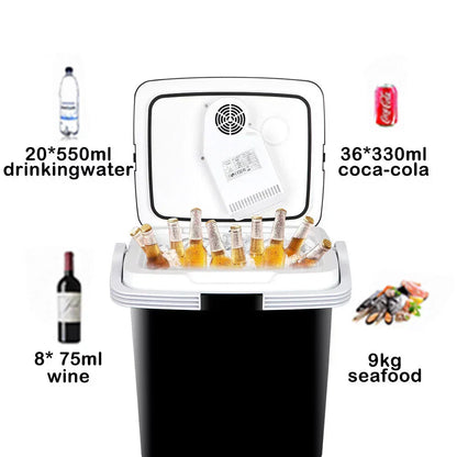 Newest Portable Iceless Thermoelectric Cooler Warmer Low Noise Car Electric Refrigerator Mini Fridge for Car Travel Trip Caming